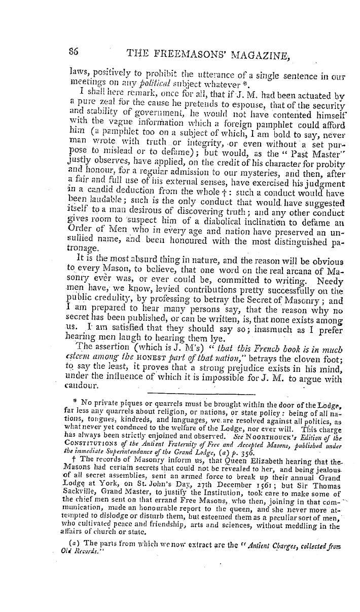 The Freemasons' Magazine: 1794-08-01 - To The Editor Of The Freemasons' Magazine.