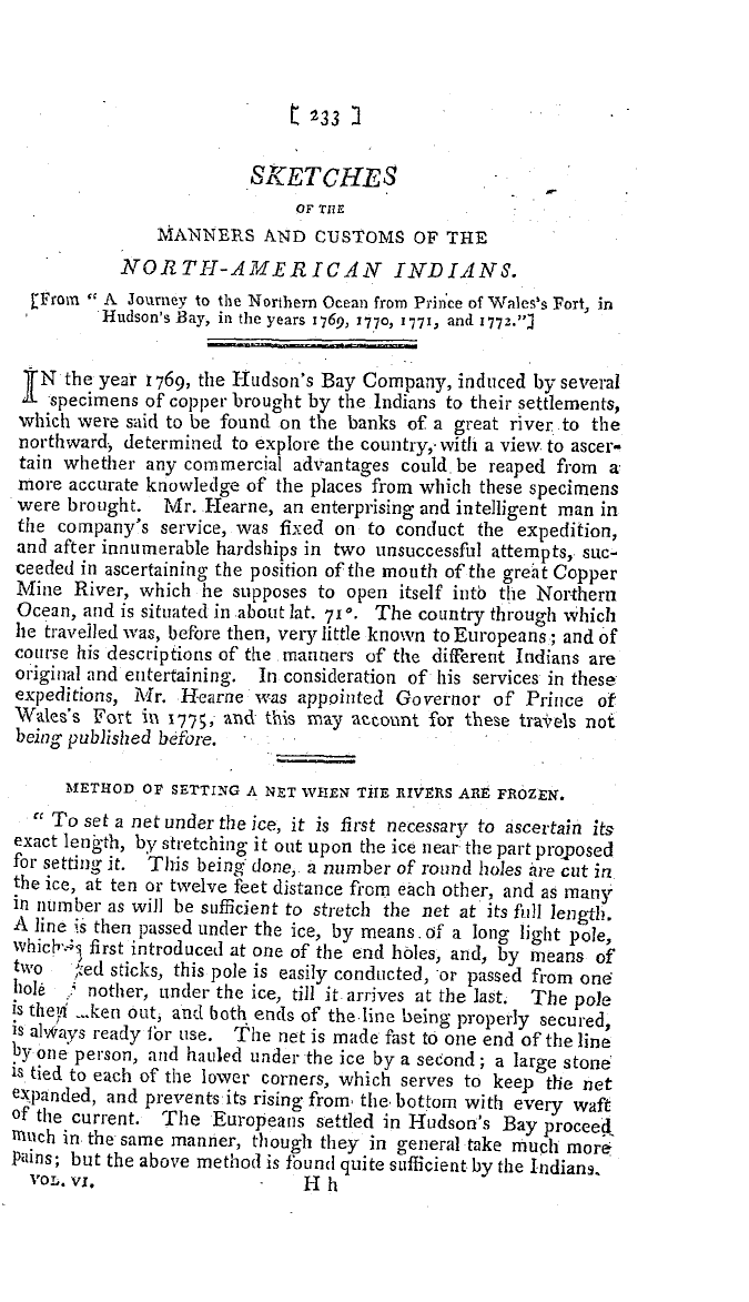 The Freemasons' Magazine: 1796-04-01 - Sketches Of The Manners And Customs Of The North-American Indians.