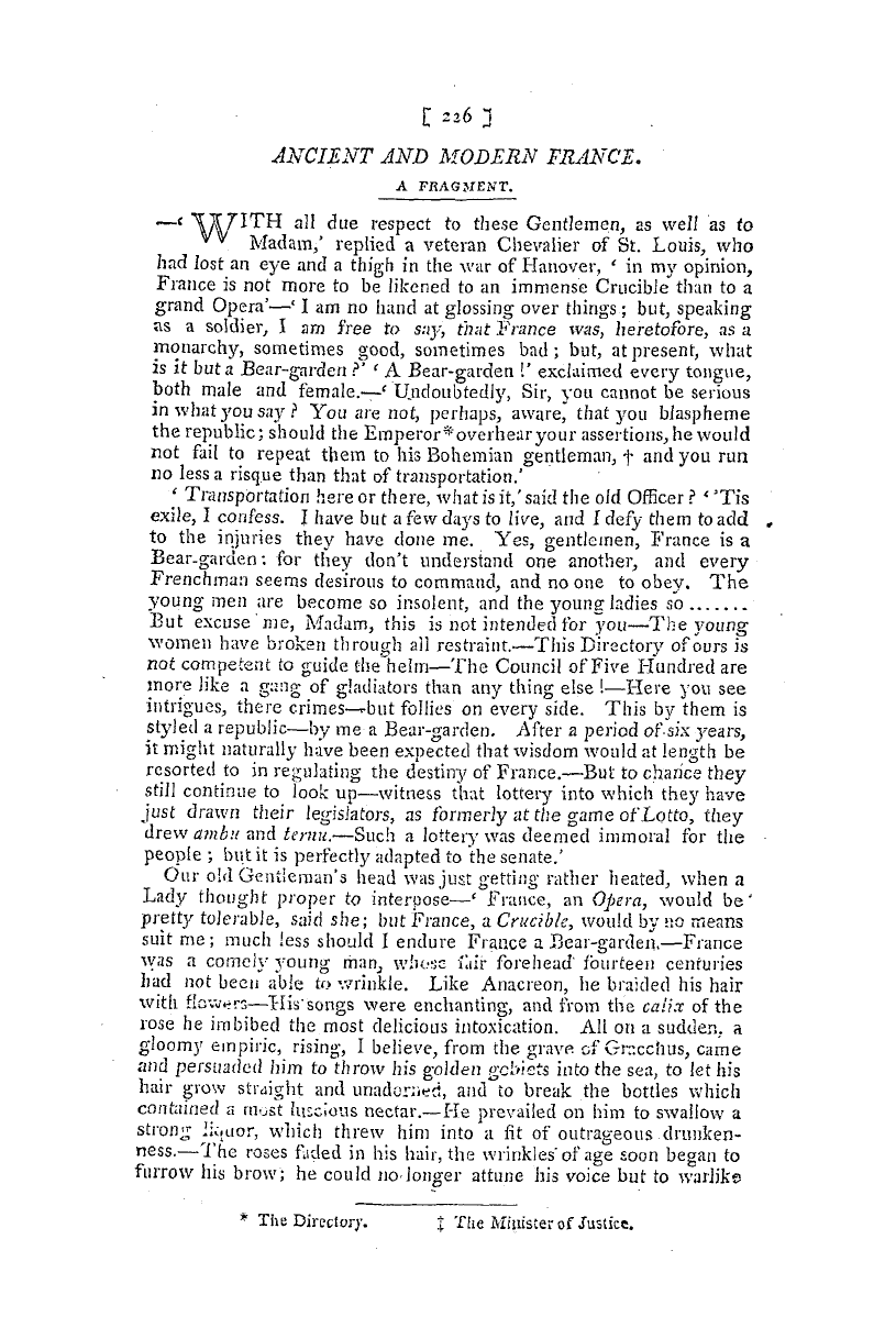 The Freemasons' Magazine: 1797-04-01 - Ancient And Modern France.