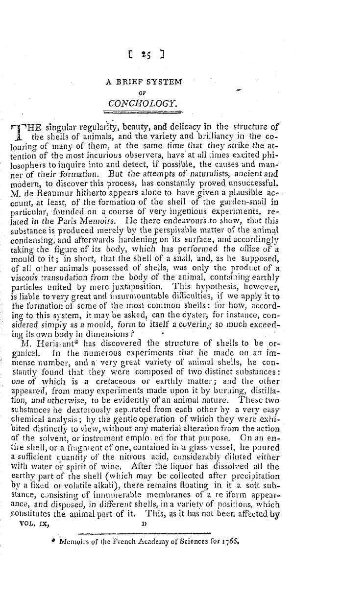 The Freemasons' Magazine: 1797-07-01 - A Brief System Of Conchology.