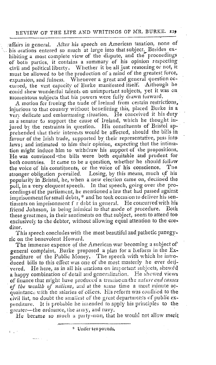 The Freemasons' Magazine: 1797-10-01 - A Review Of The Life And Writings Of The Right Honourable Edmund Burke.