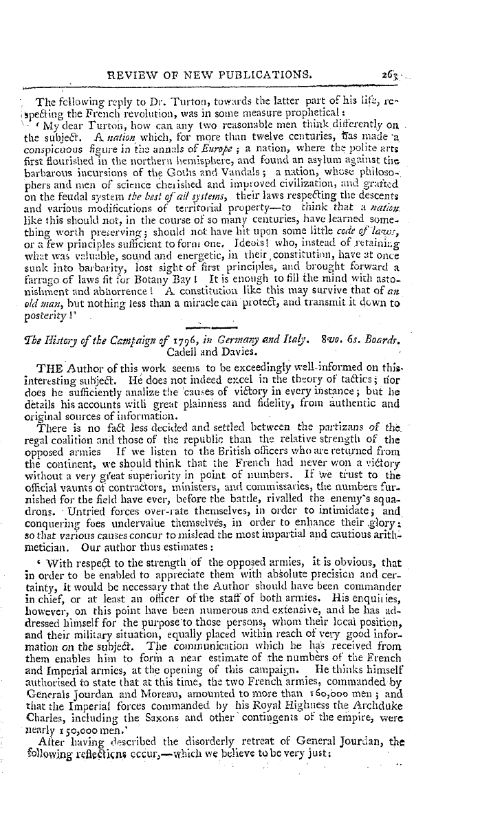 The Freemasons' Magazine: 1797-10-01 - Review Of New Publications.