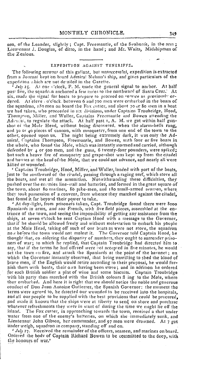 The Freemasons' Magazine: 1797-11-01 - Monthly Chronicle.