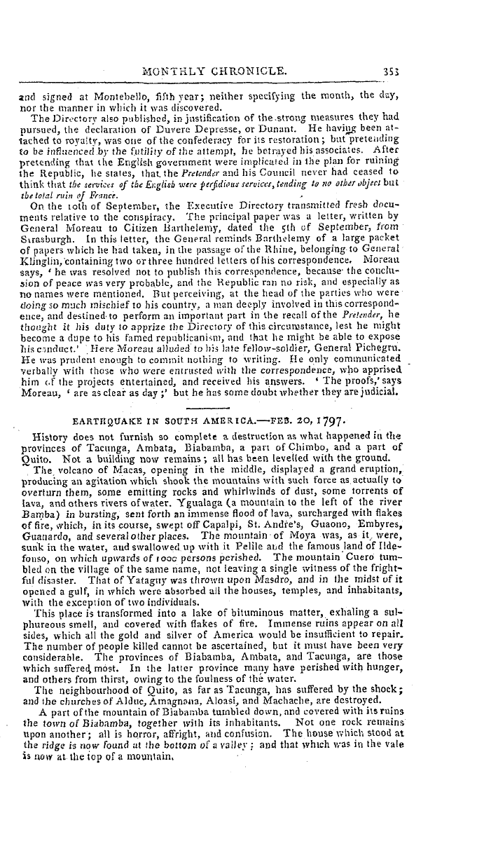 The Freemasons' Magazine: 1797-11-01 - Monthly Chronicle.