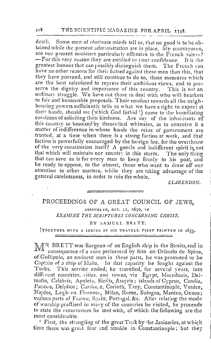 The Freemasons' Magazine: 1798-04-01 - The Scientific Magazine, And Freemasons' Repository,.