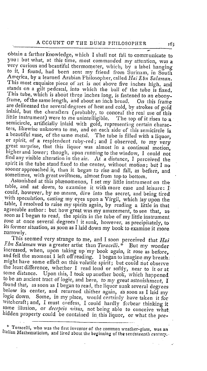 The Freemasons' Magazine: 1798-09-01 - Curious Account Of The Dump Philosopher.