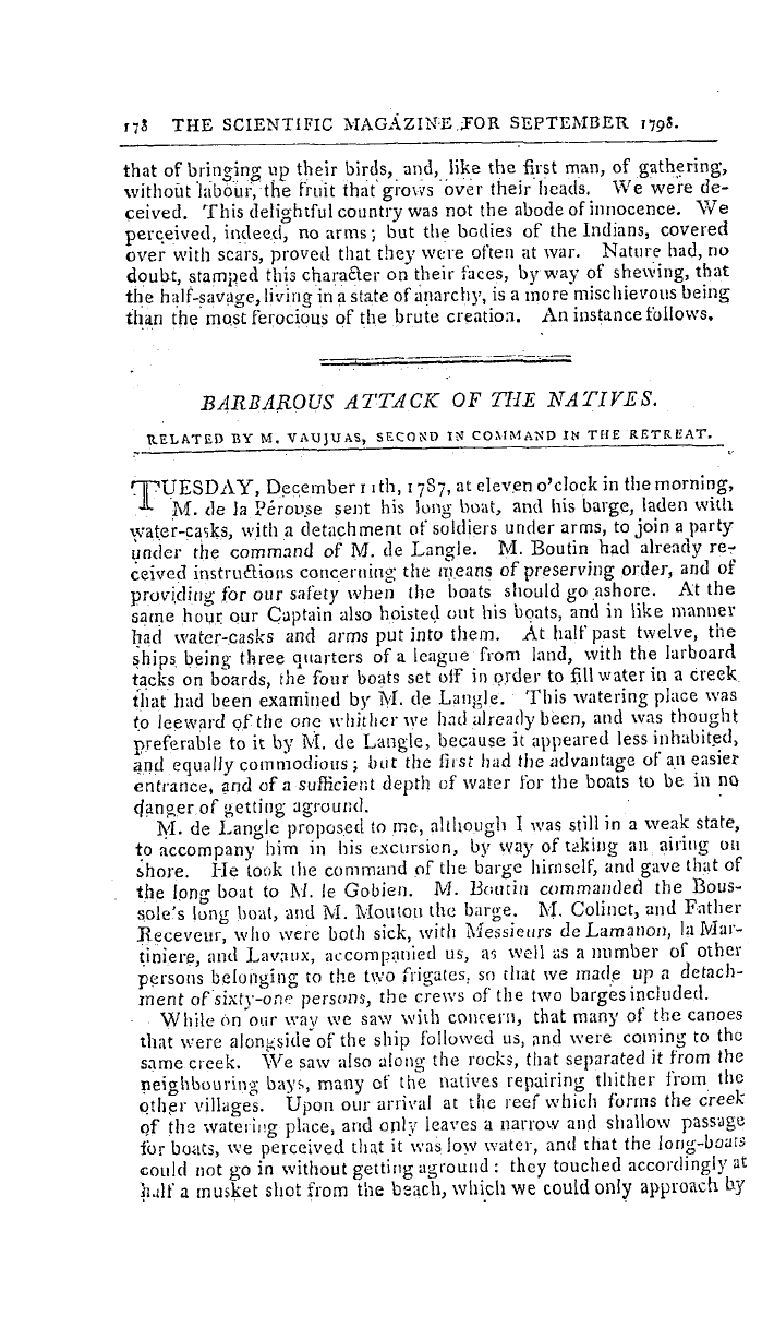 The Freemasons' Magazine: 1798-09-01 - Description Of The Island Of Maouna.