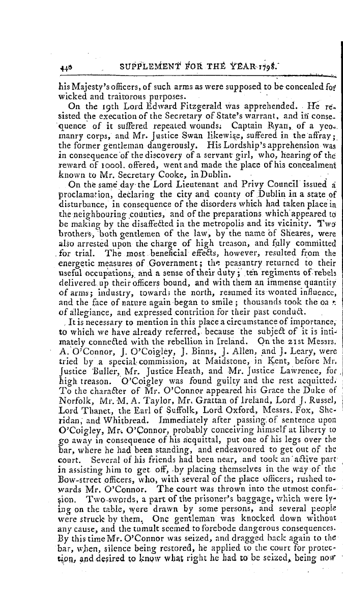 The Freemasons' Magazine: 1798-12-01 - History Of The Irish Rebellion .