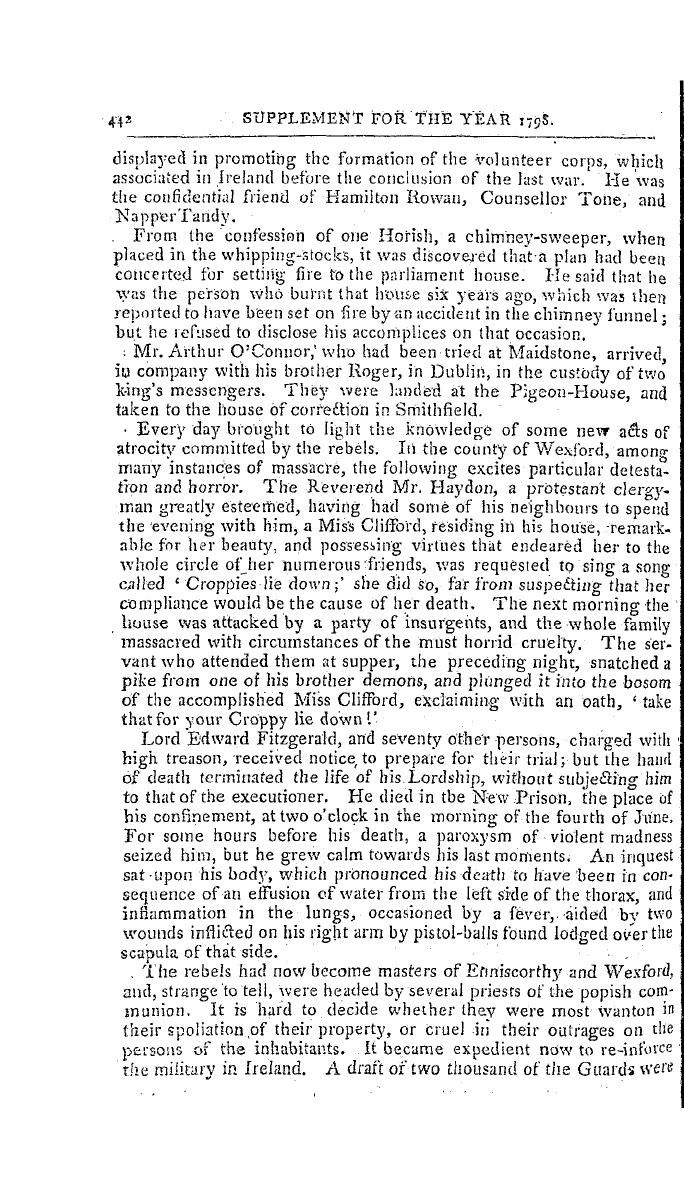 The Freemasons' Magazine: 1798-12-01 - History Of The Irish Rebellion .