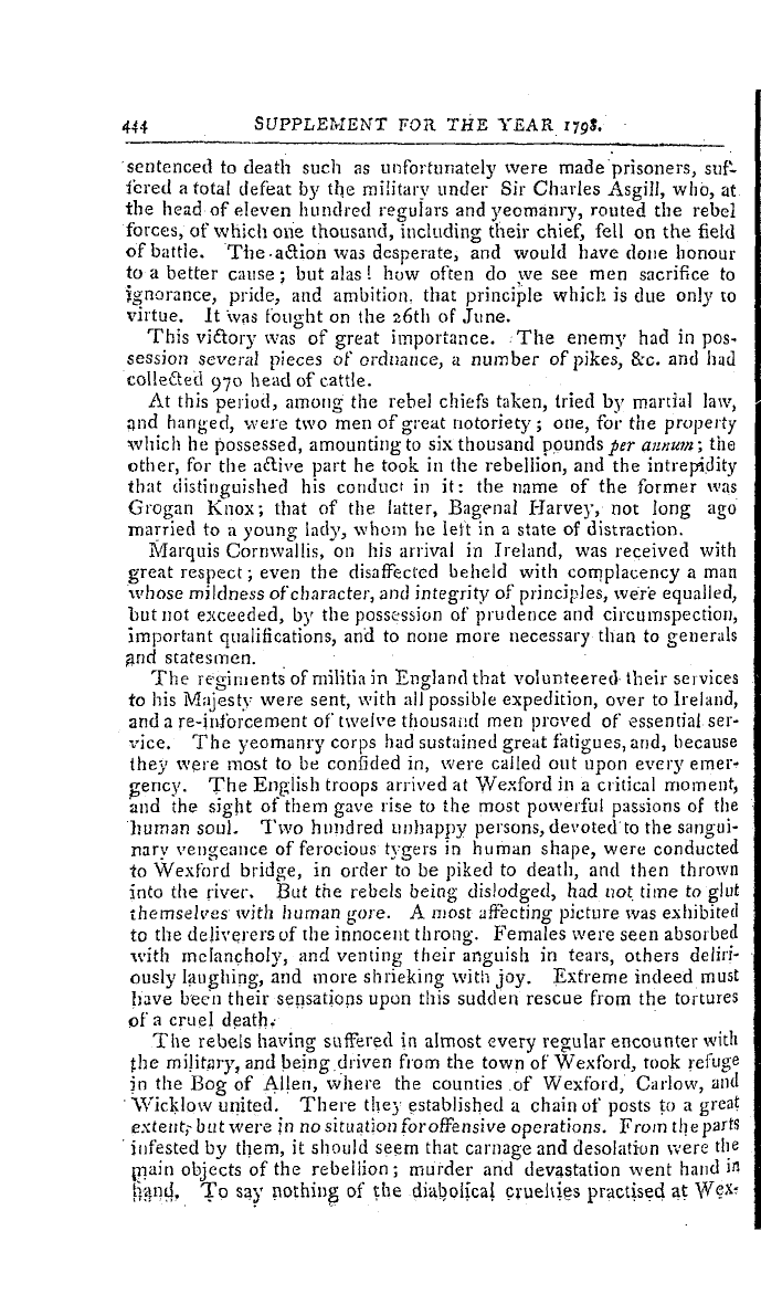 The Freemasons' Magazine: 1798-12-01 - History Of The Irish Rebellion .