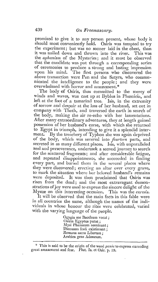 The Freemasons' Quarterly Review: 1837-12-31 - On Freemasonry. The Spurious Freemasonry Of Ancient Times.