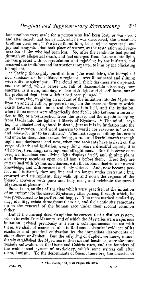 The Freemasons' Quarterly Review: 1839-09-30 - Original And Supplementary Freemasonry.