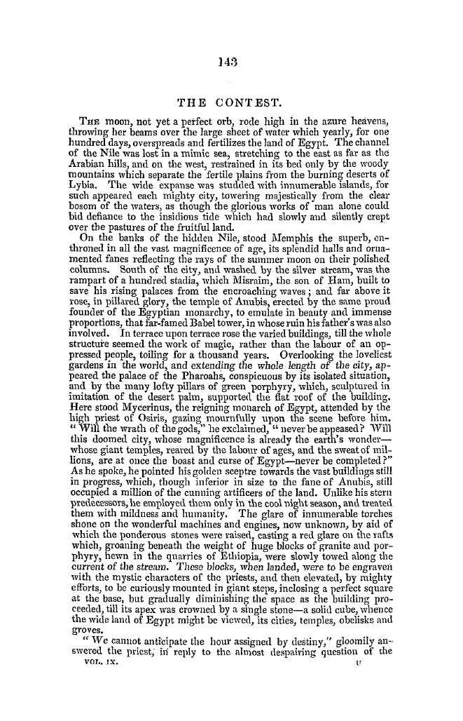 The Freemasons' Quarterly Review: 1842-06-30 - The Contest.