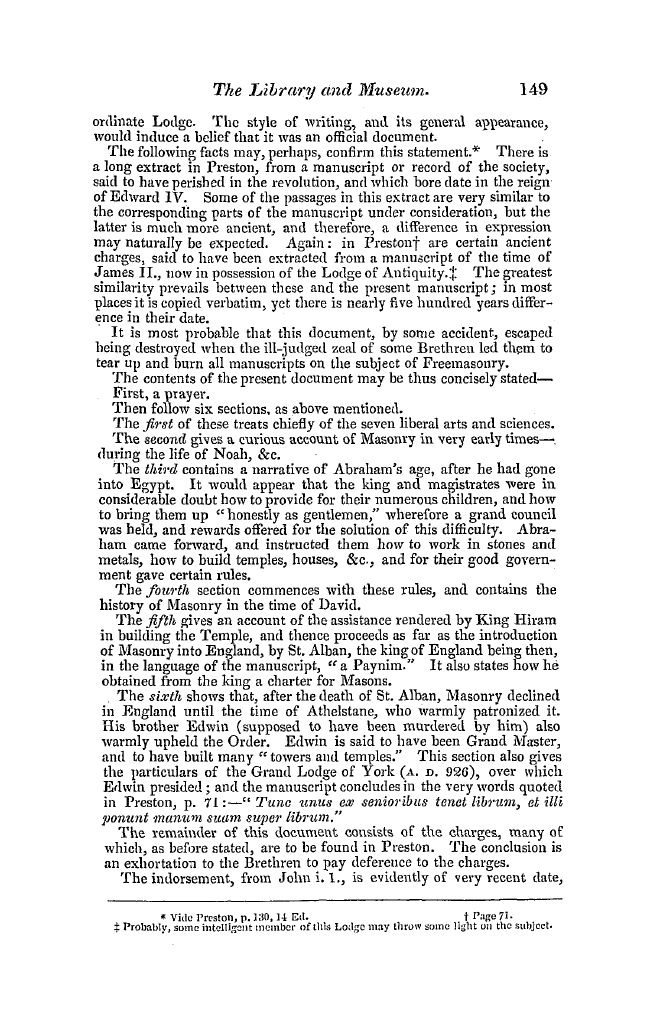 The Freemasons' Quarterly Review: 1842-06-30: 33