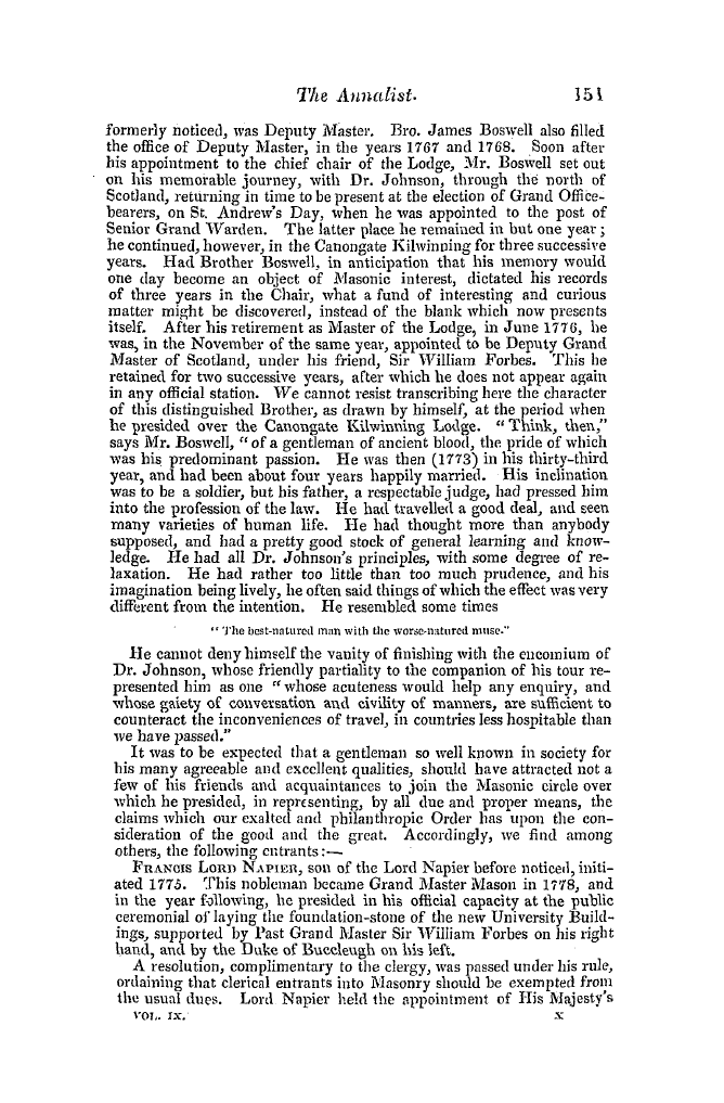 The Freemasons' Quarterly Review: 1842-06-30 - The Annalist.