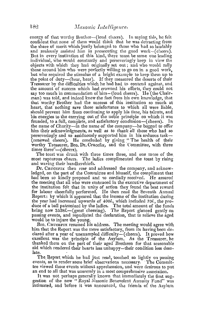 The Freemasons' Quarterly Review: 1842-06-30 - The Festival.