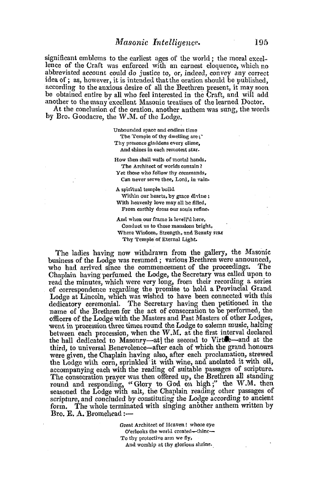 The Freemasons' Quarterly Review: 1842-06-30 - Provincial.