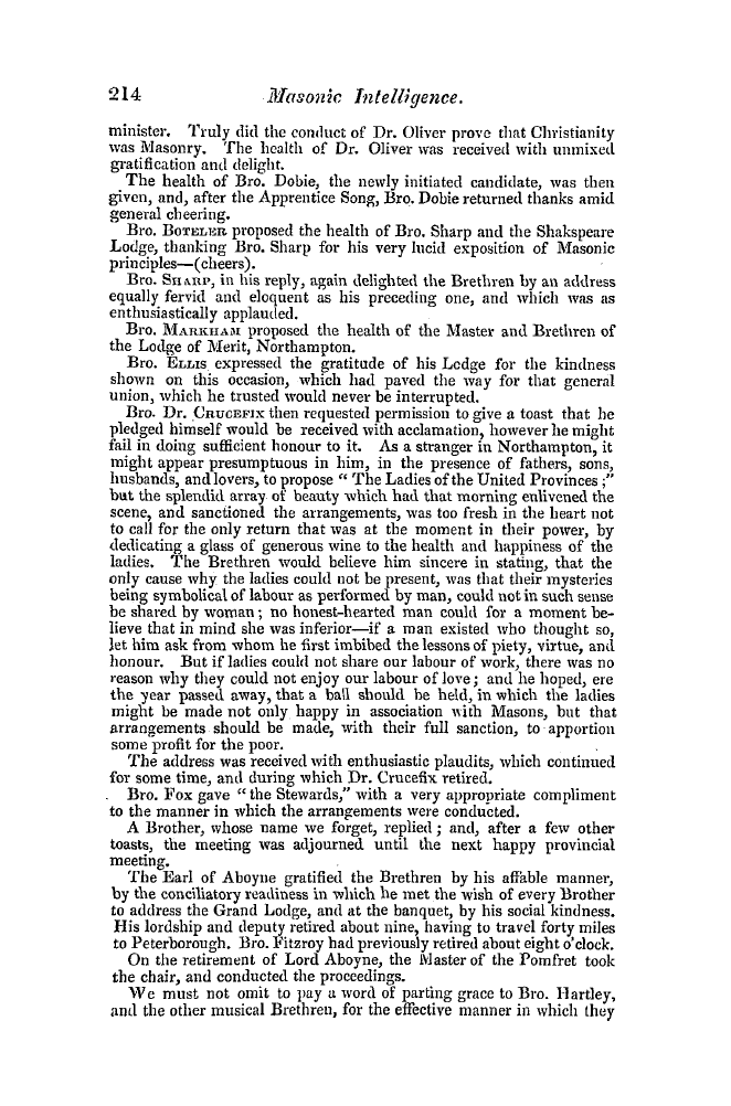 The Freemasons' Quarterly Review: 1842-06-30 - Provincial.