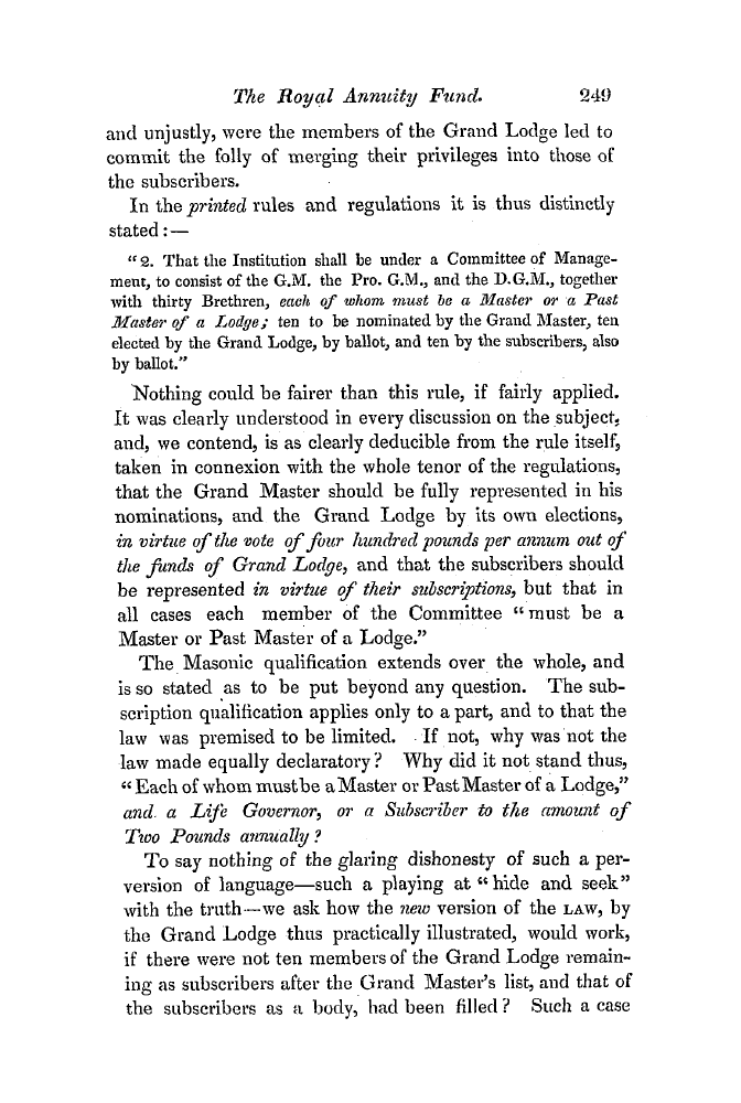 The Freemasons' Quarterly Review: 1842-09-30 - The Royal Annuity Fund.