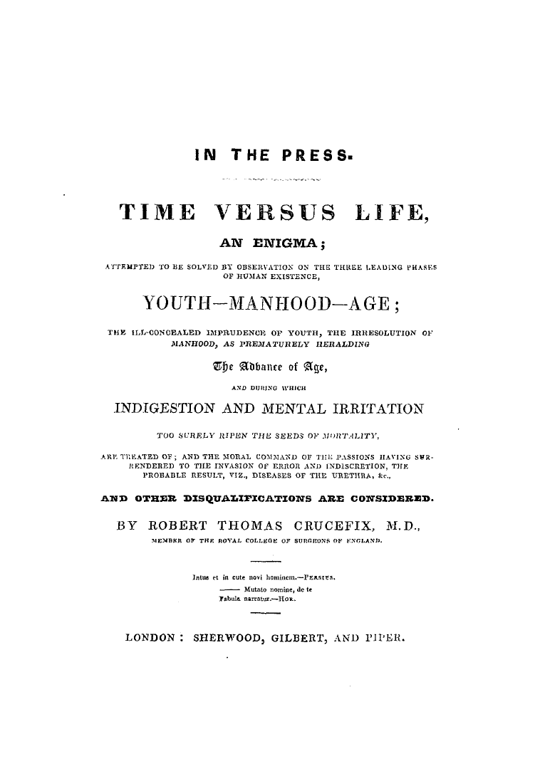 The Freemasons' Quarterly Review: 1843-12-31 - Ad13600