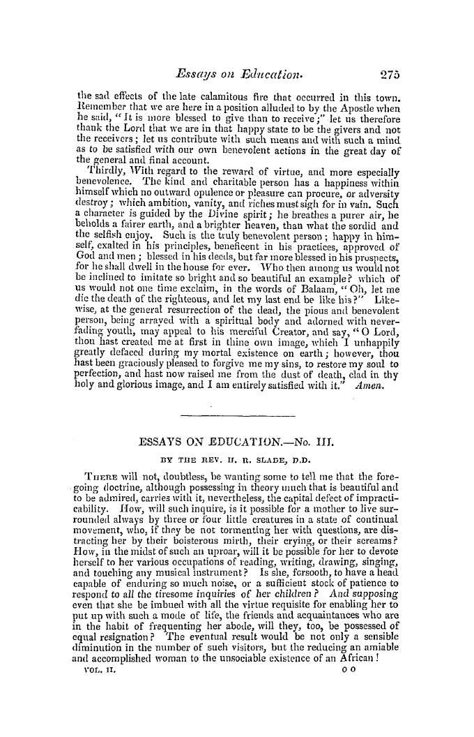 The Freemasons' Quarterly Review: 1844-09-30 - Essays On Education.—No. Iii.