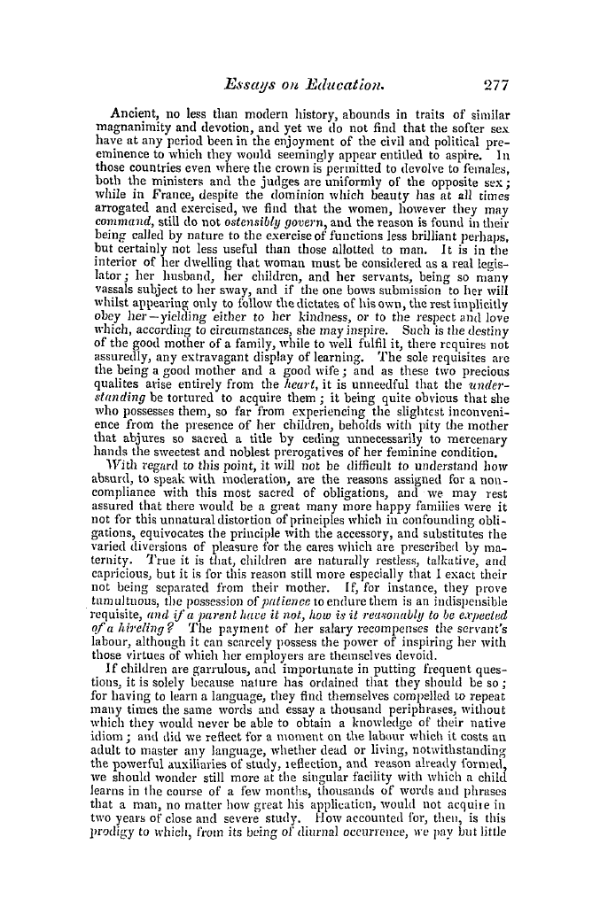 The Freemasons' Quarterly Review: 1844-09-30 - Essays On Education.—No. Iii.