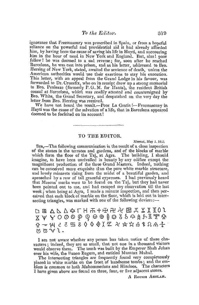 The Freemasons' Quarterly Review: 1845-09-30 - The Case Of Bro. Eugene Marie La Gratia.*