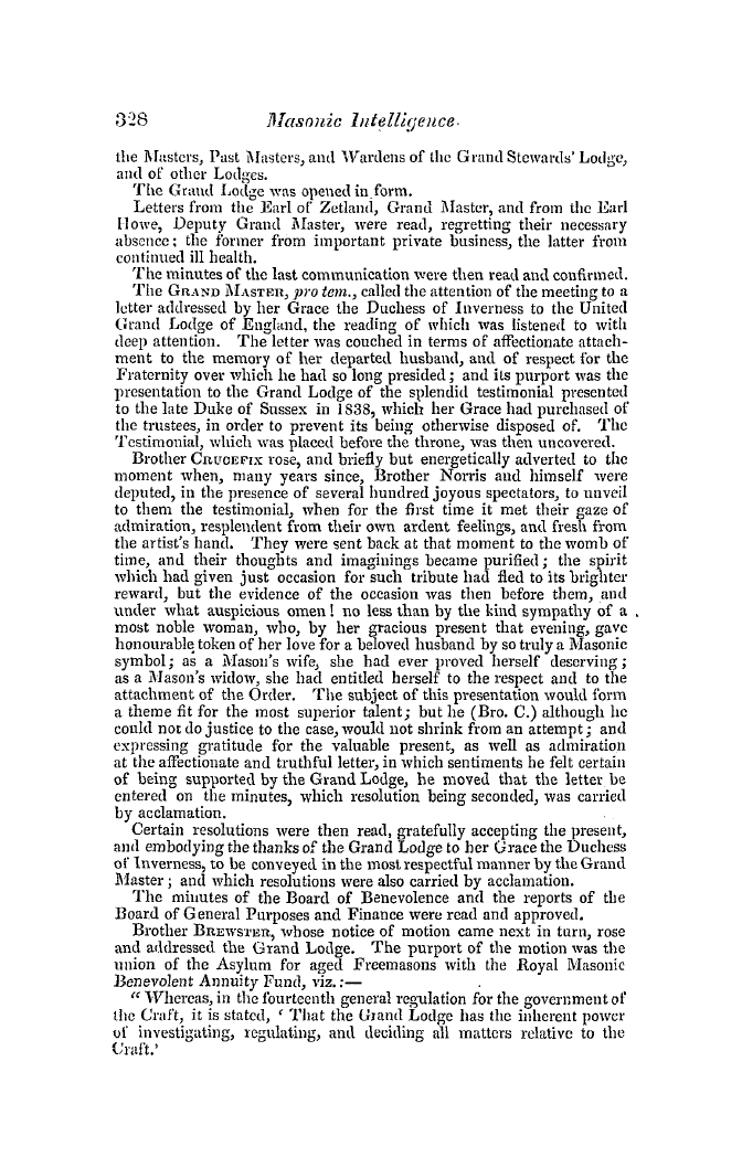 The Freemasons' Quarterly Review: 1845-09-30 - Quarterly Communication.