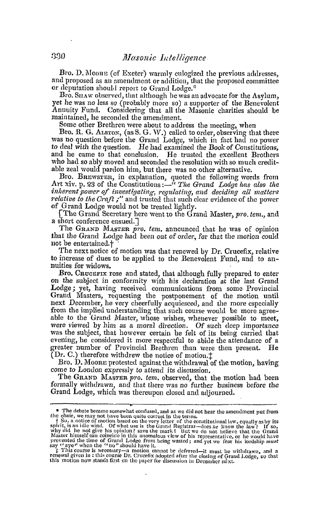 The Freemasons' Quarterly Review: 1845-09-30 - Quarterly Communication.