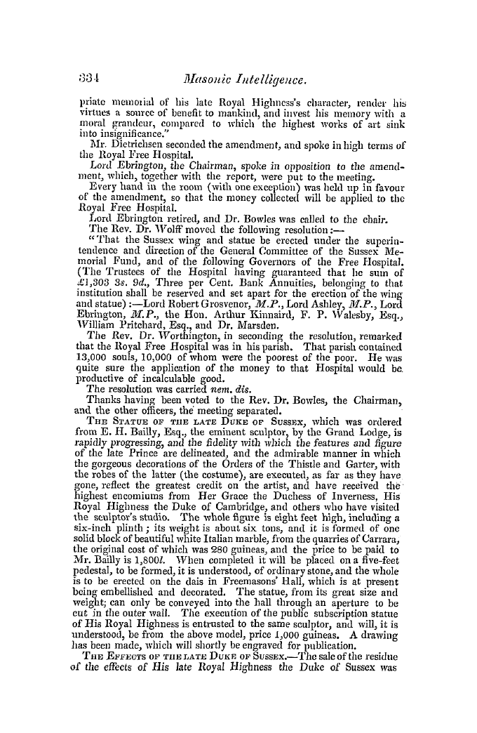 The Freemasons' Quarterly Review: 1845-09-30 - Masonic Chit Chat.