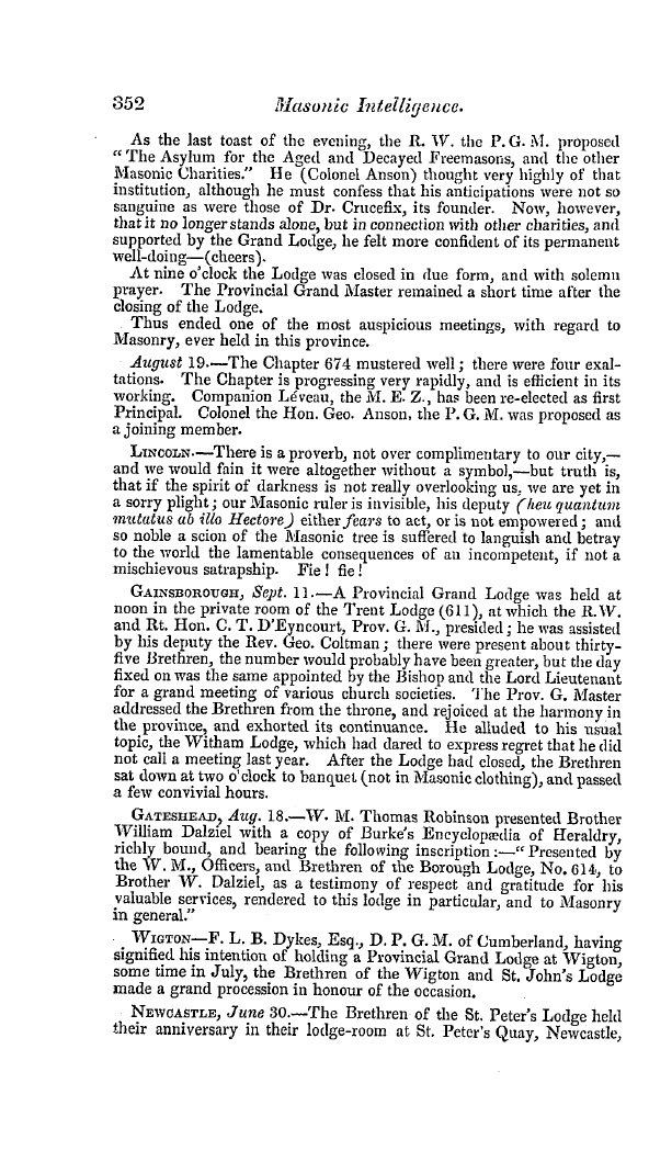 The Freemasons' Quarterly Review: 1845-09-30: 74