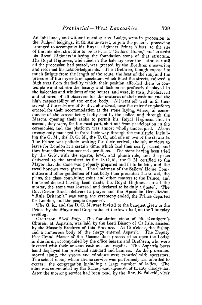 The Freemasons' Quarterly Review: 1846-09-30 - Provincial.