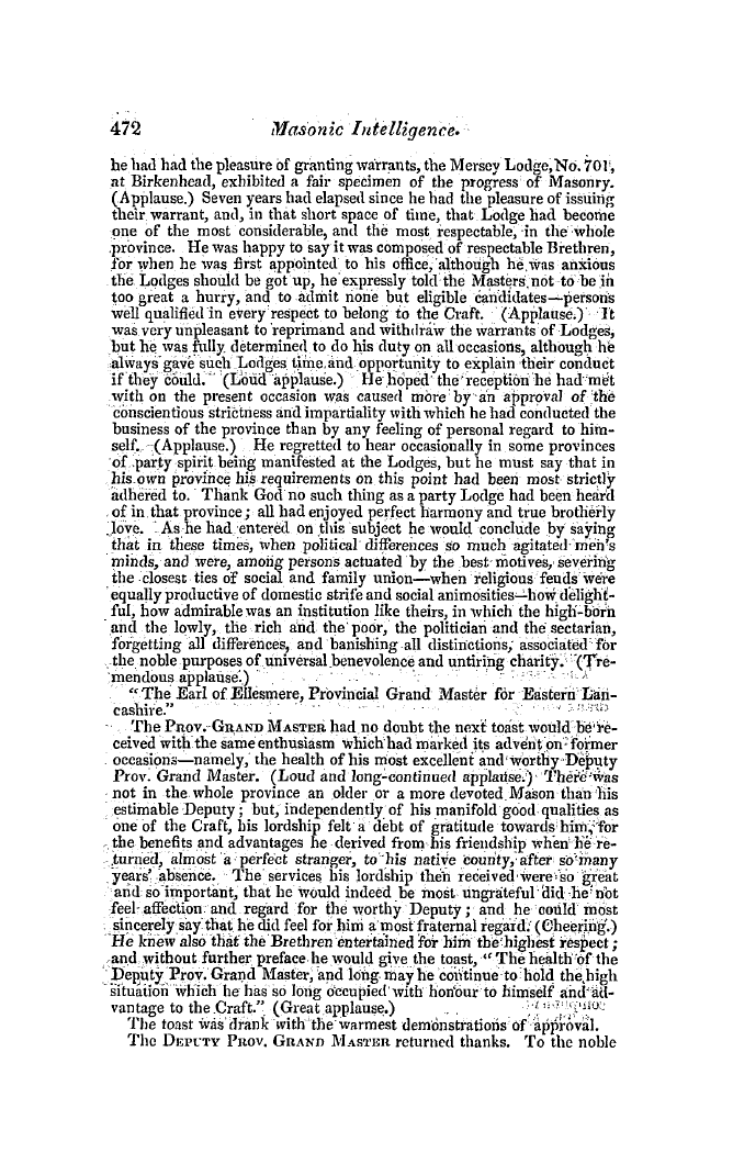 The Freemasons' Quarterly Review: 1846-12-31 - Provincial.