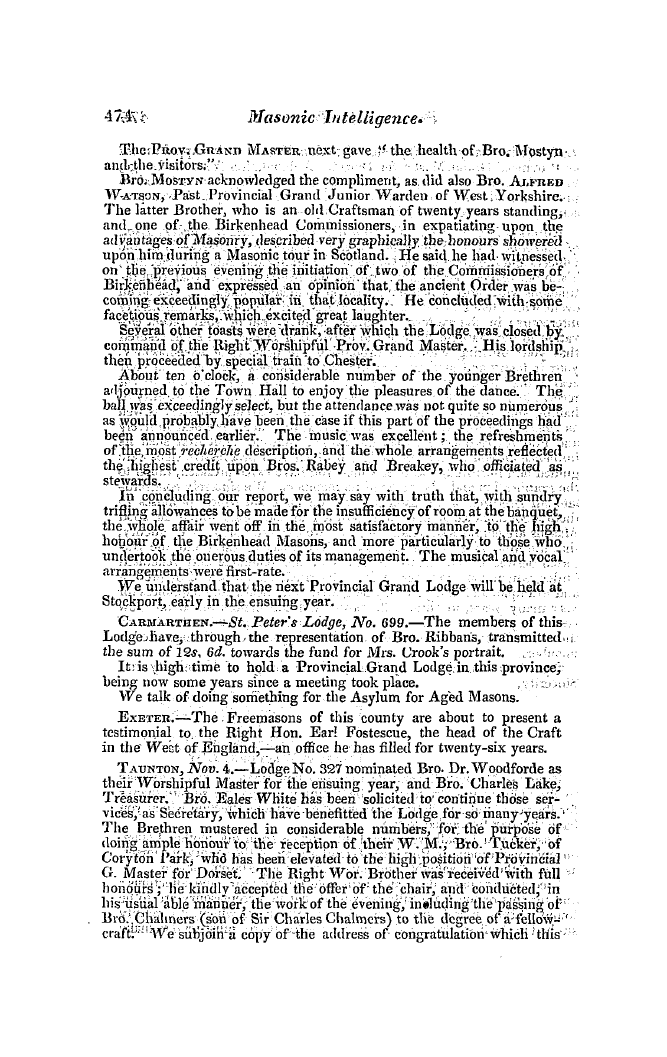 The Freemasons' Quarterly Review: 1846-12-31: 84