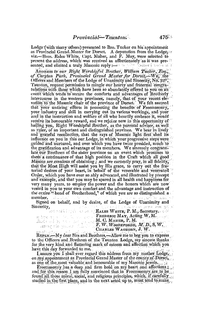 The Freemasons' Quarterly Review: 1846-12-31 - Provincial.