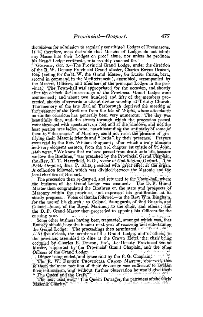 The Freemasons' Quarterly Review: 1846-12-31 - Provincial.