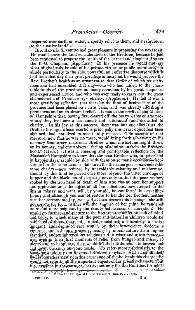 The Freemasons' Quarterly Review: 1846-12-31 - Provincial.