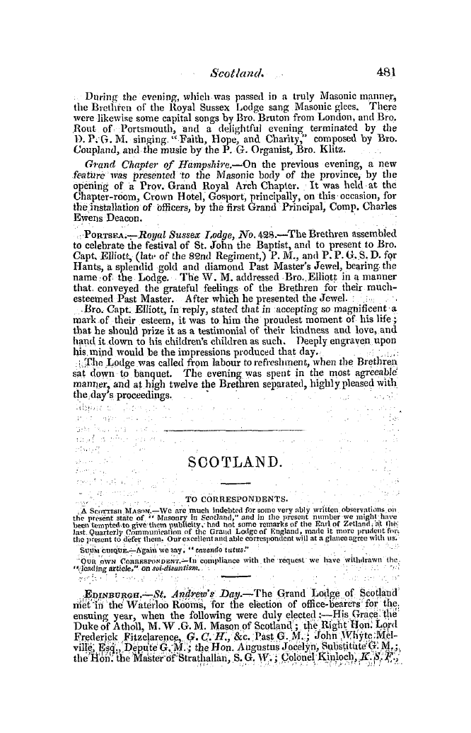 The Freemasons' Quarterly Review: 1846-12-31 - Provincial.