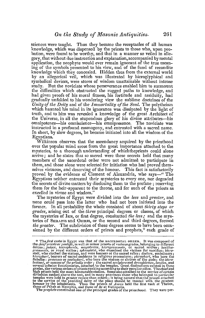 The Freemasons' Quarterly Review: 1847-09-30 - On The Study Of Masonic Antiquities.