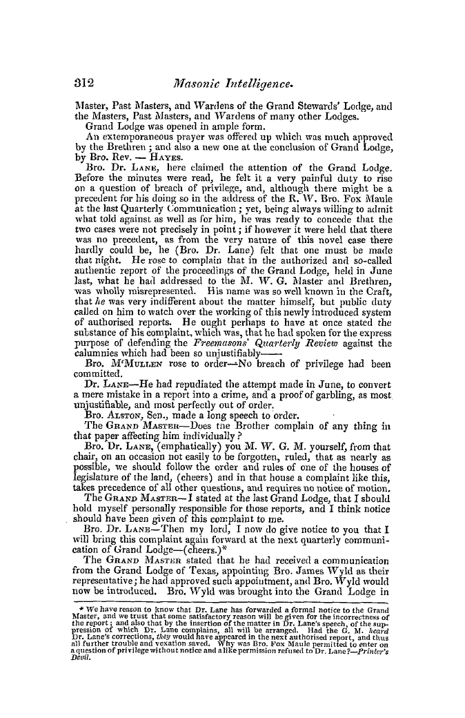 The Freemasons' Quarterly Review: 1847-09-30 - Quarterly Communication.