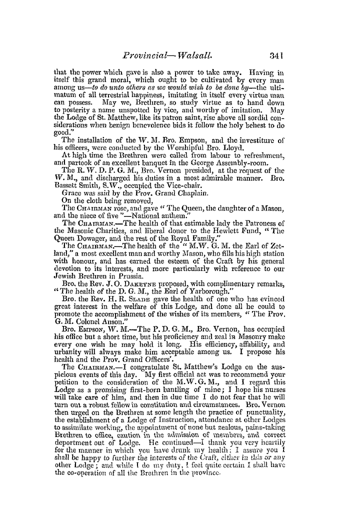 The Freemasons' Quarterly Review: 1847-09-30 - Provincial.