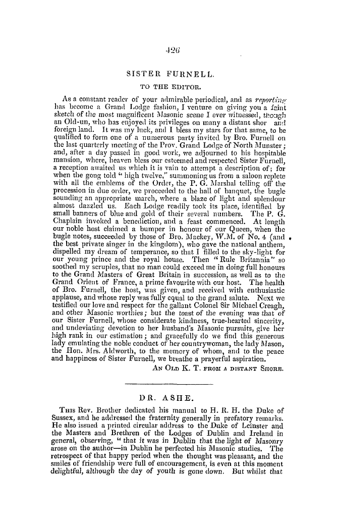 The Freemasons' Quarterly Review: 1847-12-31: 42