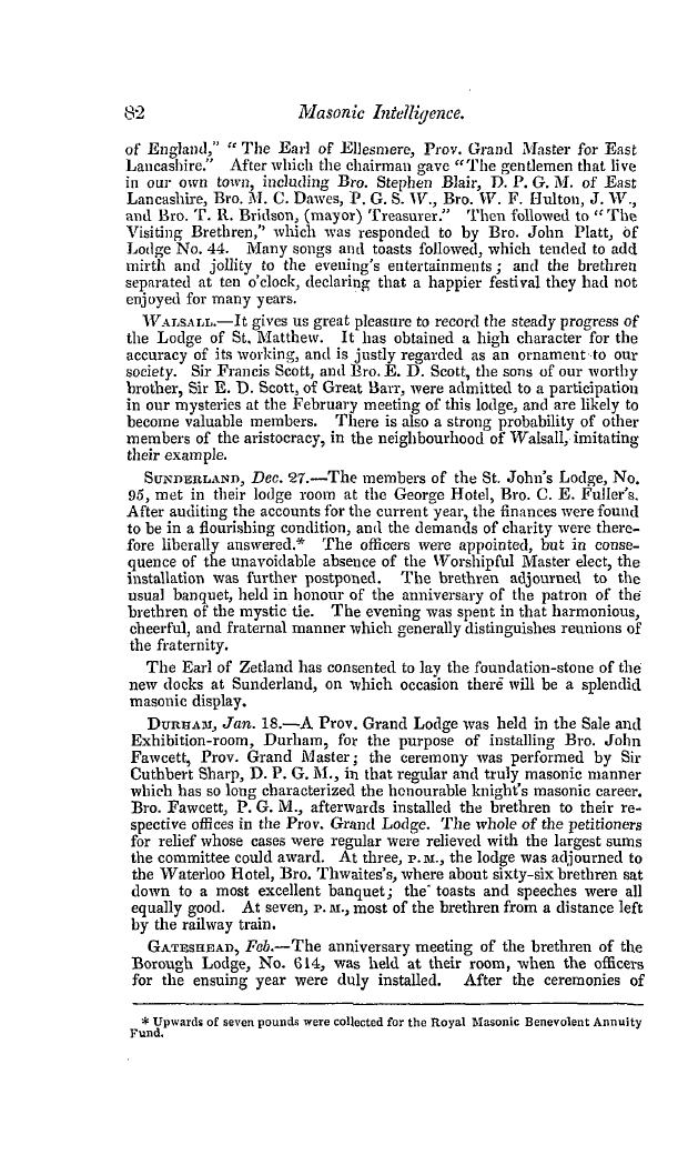 The Freemasons' Quarterly Review: 1848-03-31 - Provincial.