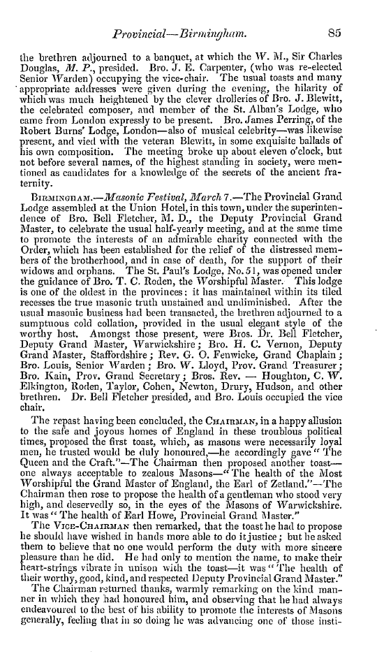 The Freemasons' Quarterly Review: 1848-03-31 - Provincial.