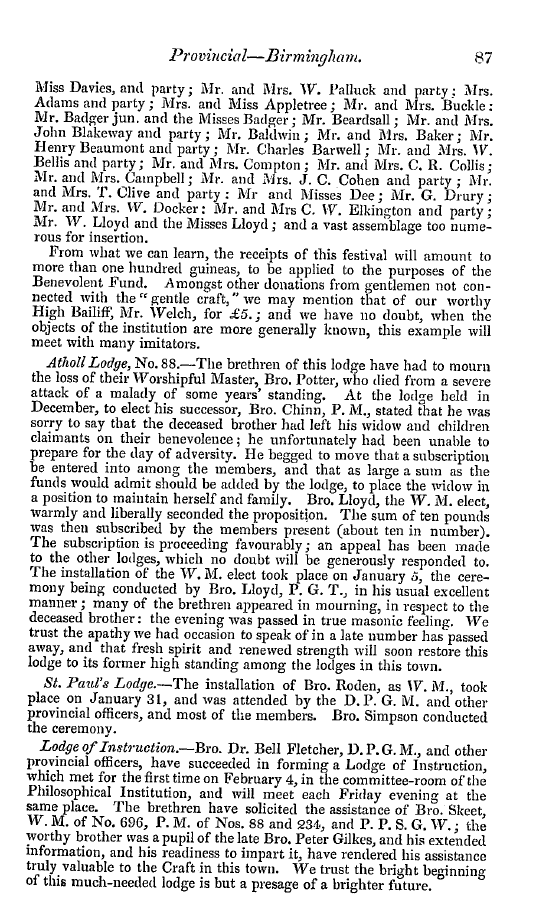 The Freemasons' Quarterly Review: 1848-03-31 - Provincial.