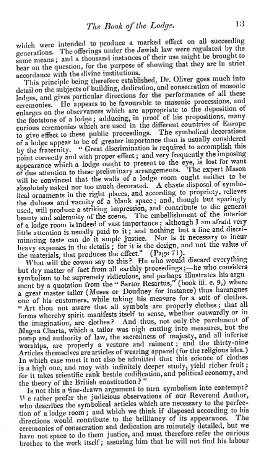 The Freemasons' Quarterly Review: 1849-03-31 - The Book Of The Lodge.*