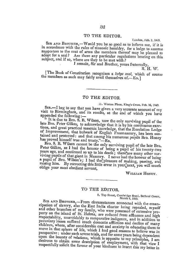 The Freemasons' Quarterly Review: 1849-03-31: 47