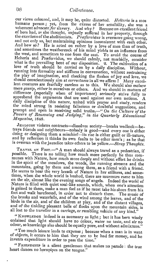 The Freemasons' Quarterly Review: 1849-03-31 - Collectanea.