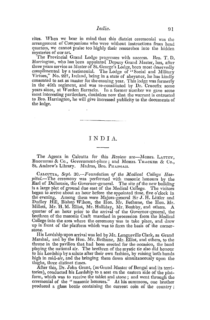 The Freemasons' Quarterly Review: 1849-03-31 - Foreign.*