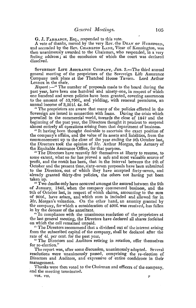 The Freemasons' Quarterly Review: 1849-03-31 - General Meetings.